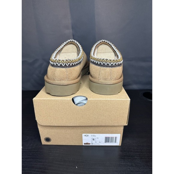 UGG TASMAN SLIPPER WOMEN'S CHESTNUT SUEDE BRAND NEW | Size 6 | SHIPS NOW! - Picture 4 of 8